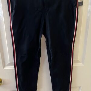 Tommy Hilfiger Blue Pants with Red and White Stripes XS NEW